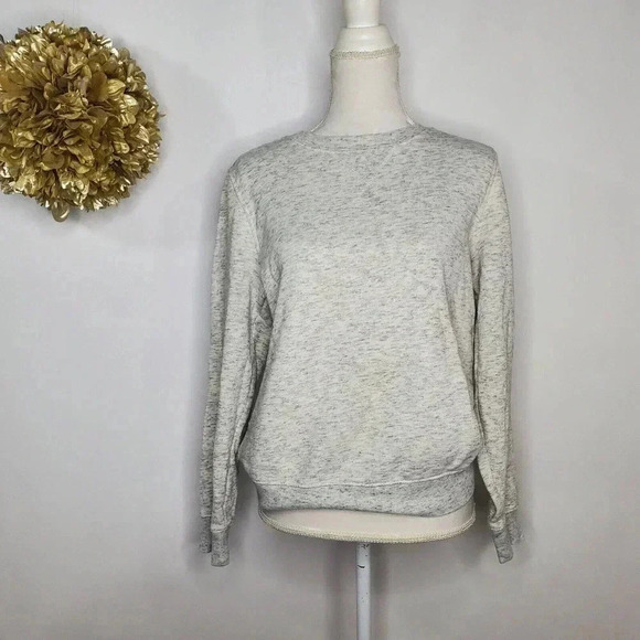 Dip Women's Gray Pullover Long Sleeve Sweatshirt - Picture 1 of 8